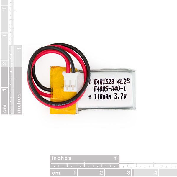 Polymer Lithium Ion Battery - 110mAh
