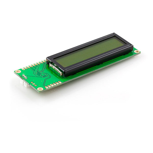 Serial Enabled 16x2 LCD - Black on Green 5V