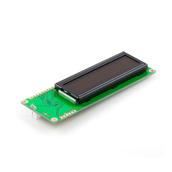 Serial Enabled 16x2 LCD - Red on Black 5V