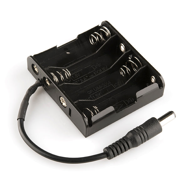 Battery Holder - 4xAA to Barrel Jack Connector
