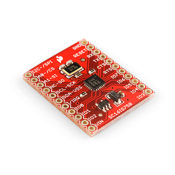 Breakout Board for SC16IS750 I2C-SPI-to-UART IC