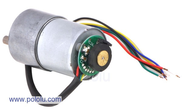 30:1 Metal Gearmotor 37Dx52L mm with 64 CPR Encoder