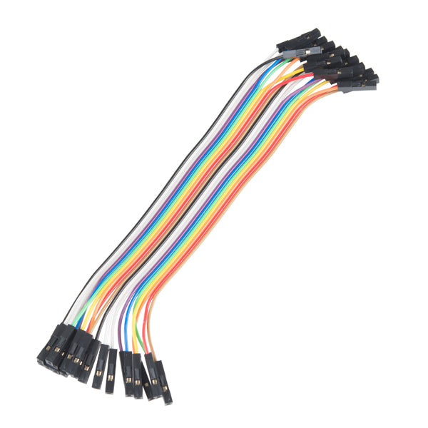Jumper Wires - Connected 150mm (F-F, 20 pack)