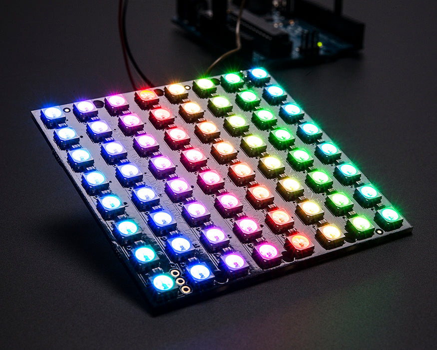 Adafruit NeoPixel NeoMatrix 8x8 - 64 RGB LED Pixel Matrix