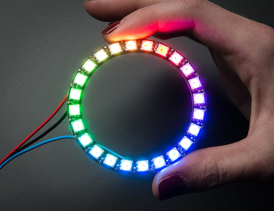 NeoPixel Ring - 24 x WS2812 5050 RGB LED with Integrated Drivers