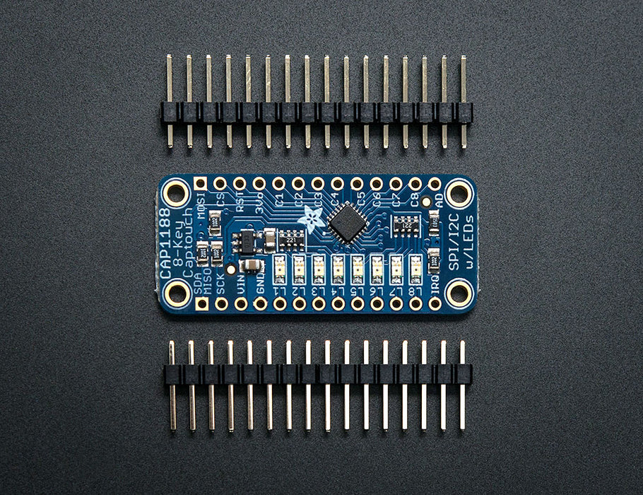 CAP1188 - 8-Key Capacitive Touch Sensor Breakout - I2C or SPI