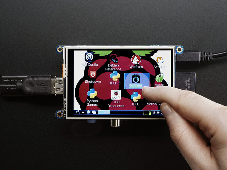 PITFT - ASSEMBLED 480X320 3.5" TFT+TOUCHSCREEN FOR RASPBERRY PI