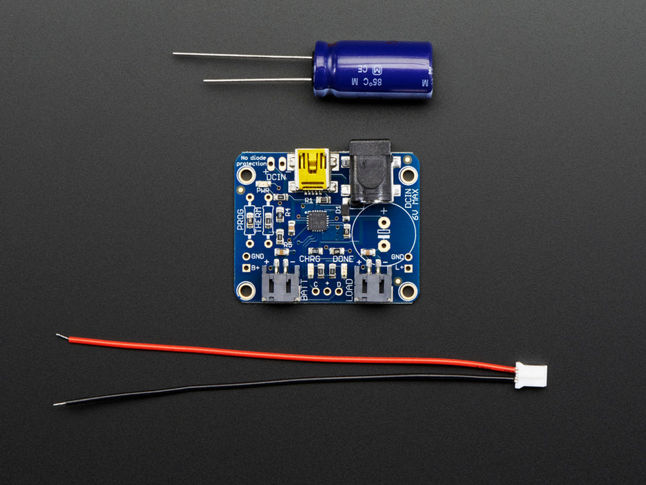 USB - DC - Solar Lithium Ion-Polymer charger - v2