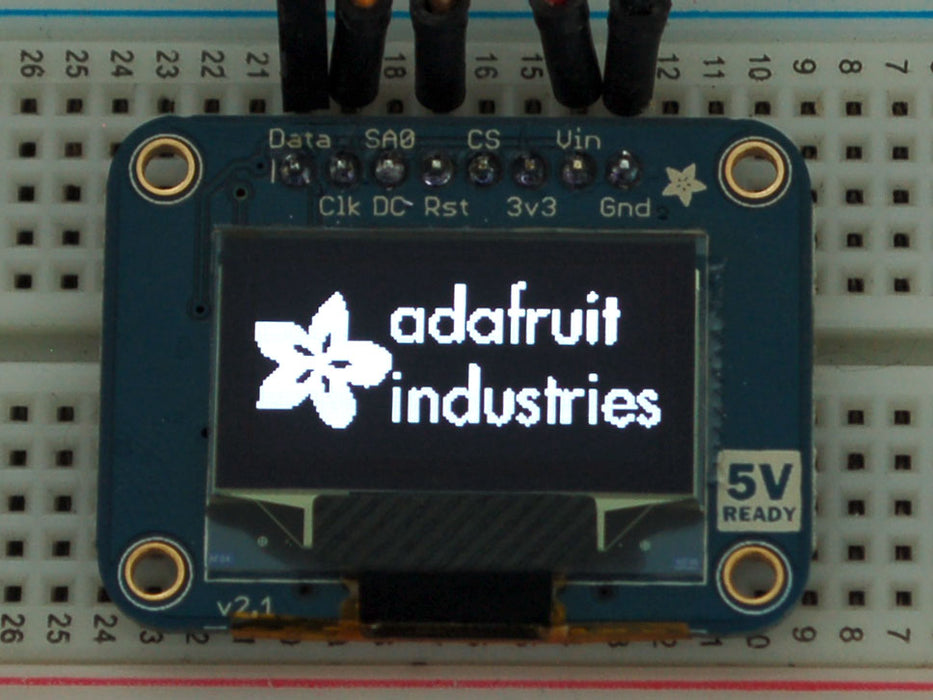 Monochrome 0.96" 128x64 OLED graphic display