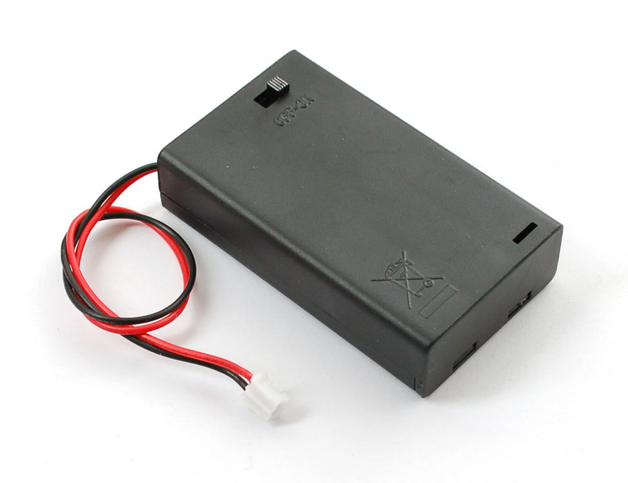 3 x AAA Battery Holder with On-Off Switch and 2-Pin JST