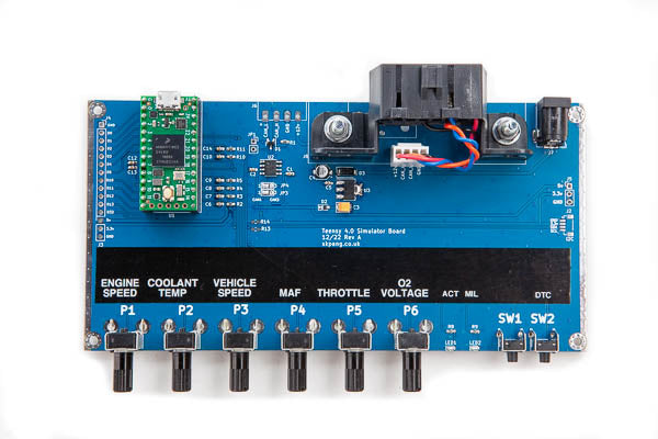 Teensy 4.0 OBDII CAN-Bus ECU Simulator include Teensy 4.0