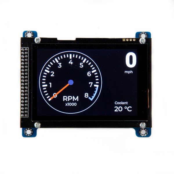 Teensy 4.0 Classic CAN, CAN FD Board with 480x320 3.5" Touch LCD