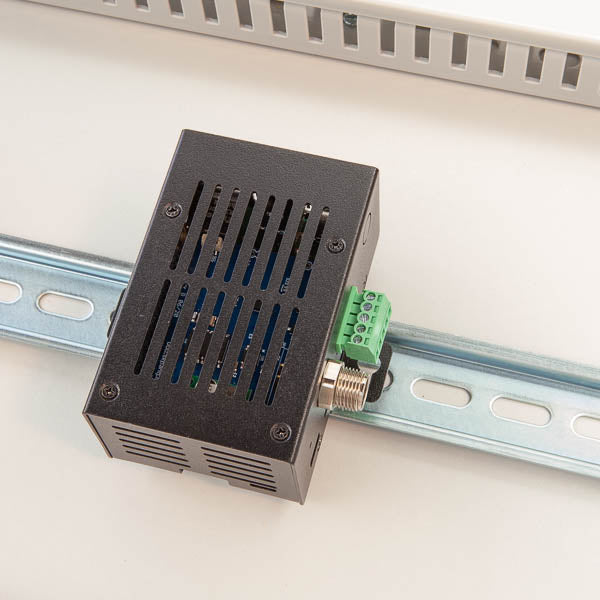 Metal case for PiCAN-M and Raspberry Pi 4 with DIN rail plate