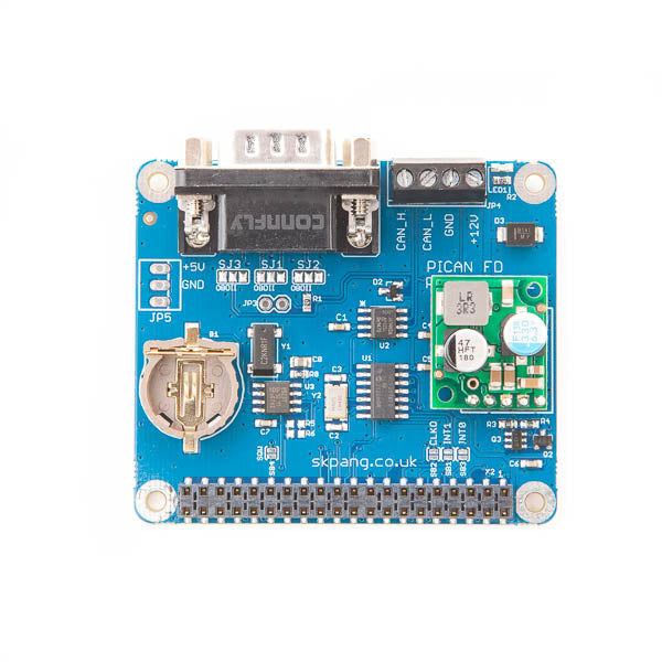 PiCAN FD Board with Real Time Clock for Raspberry Pi with 3A SMPS