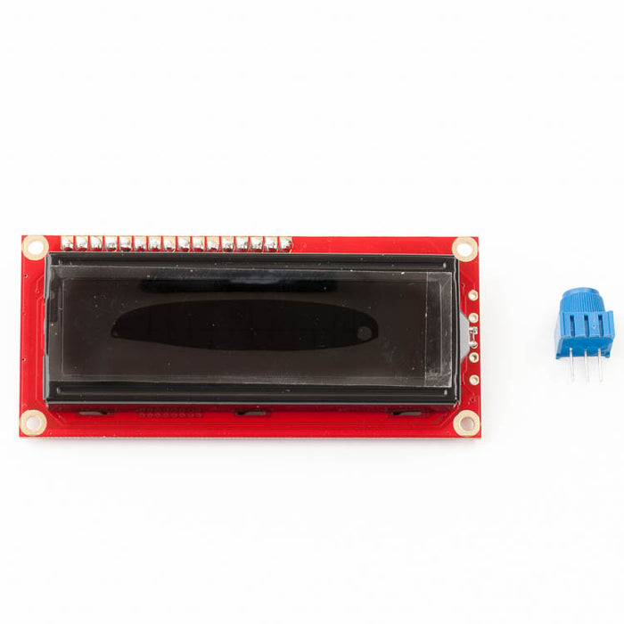 16x2 White on Black LCD Kit for Raspberry Pi