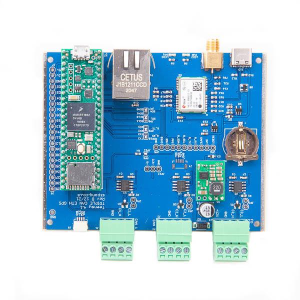 Teensy 4.1 Triple CAN Board with ETH and u-blox NEO-M8M GNSS