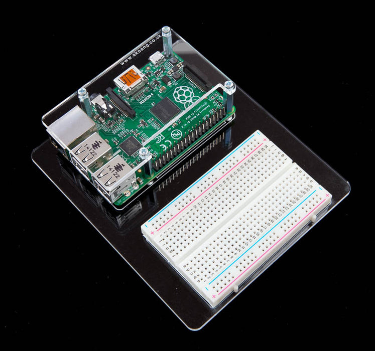 Cover with Breadboard Area for Raspberry Pi Model B+