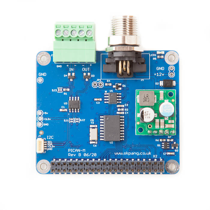 PiCAN-M with CAN-Bus Micro-C and RS422 Connector + 3A SMPS