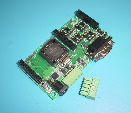 SBC44B with RS232 interface, sockets for RTC, EEPROM