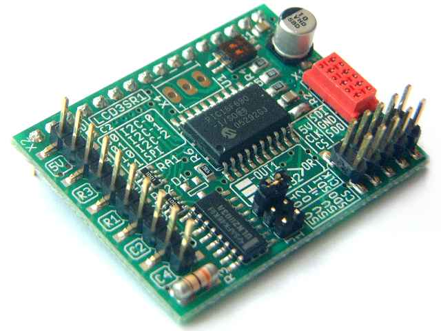 Serial Display Daughter Board for 16x2 display with a high speed
