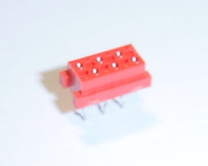 6 Pin Micro Match connector, female PCB mount