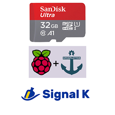 32GB SD Card for Pi 4 with OpenPlotter v3 - Signal K Installed
