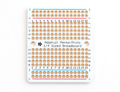 Adafruit Perma-Proto Quarter-sized Breadboard PCB - 3 Pack