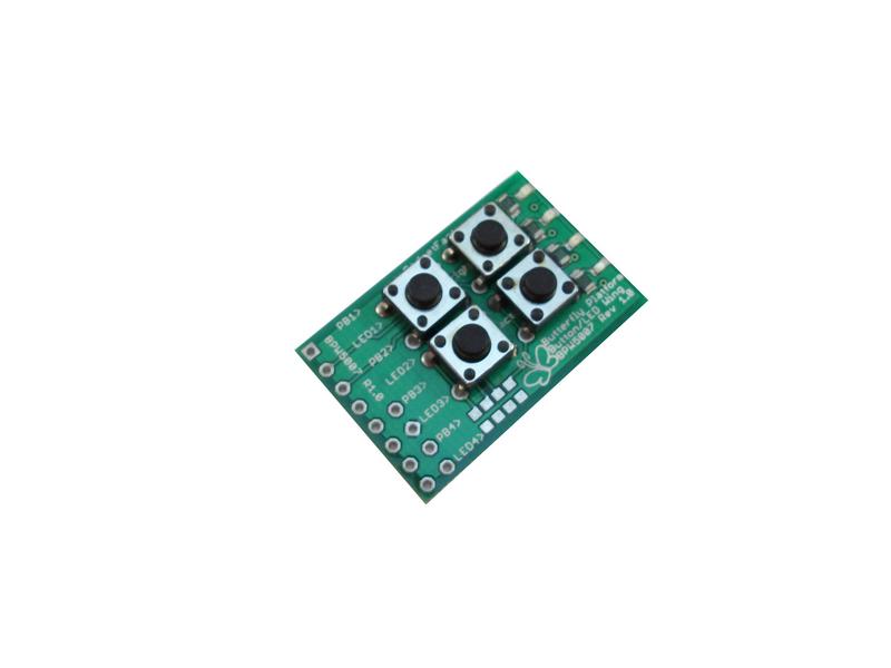 Papilio Button and LED Wing