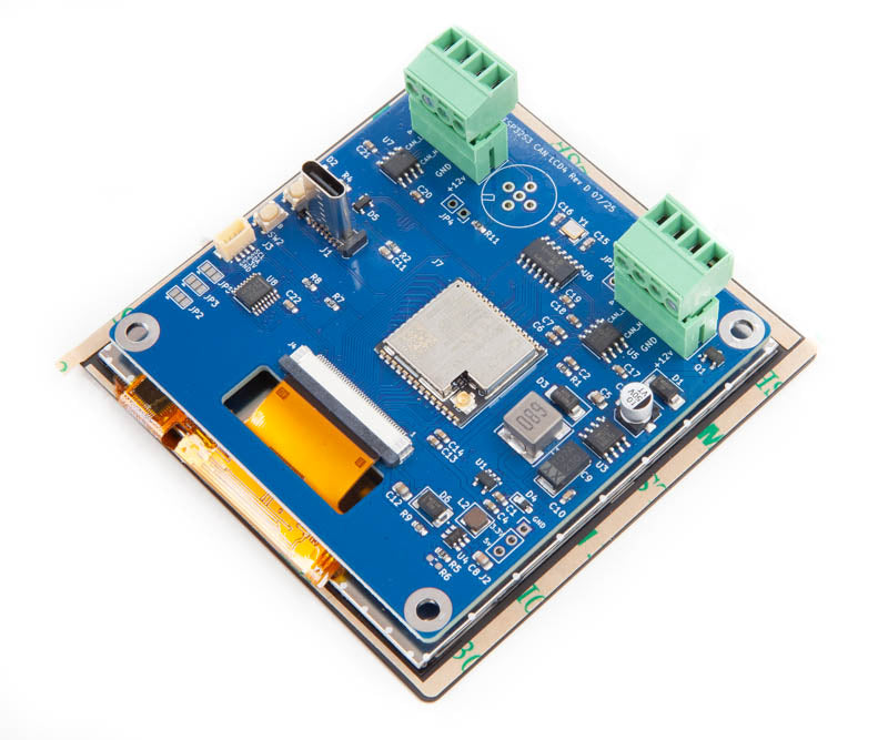 ESP32S3 4" 480x480 IPS LCD with CAN FD and CAN-Bus