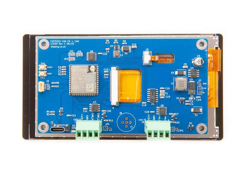 ESP32S3 5" 480x854 IPS LCD with CAN FD and CAN-Bus