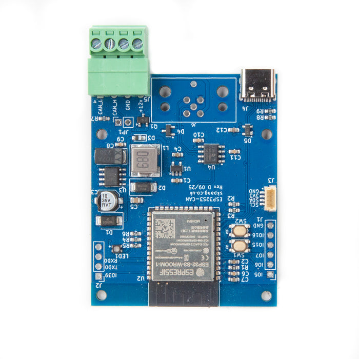 ESP32S3 CAN-Bus board with 8MB QSPI Flash, 8MB PSRAM