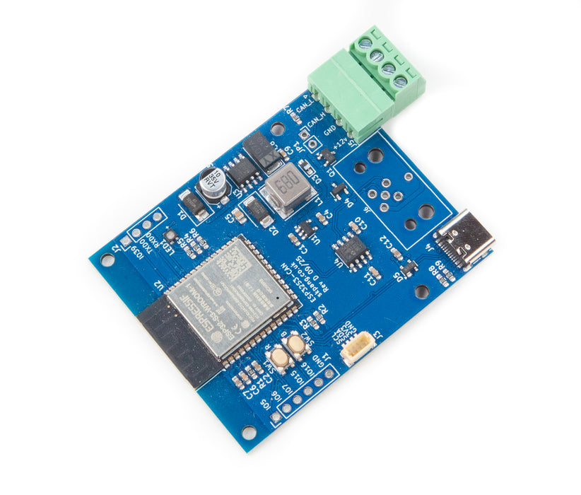 ESP32S3 CAN-Bus board with 8MB QSPI Flash, 8MB PSRAM