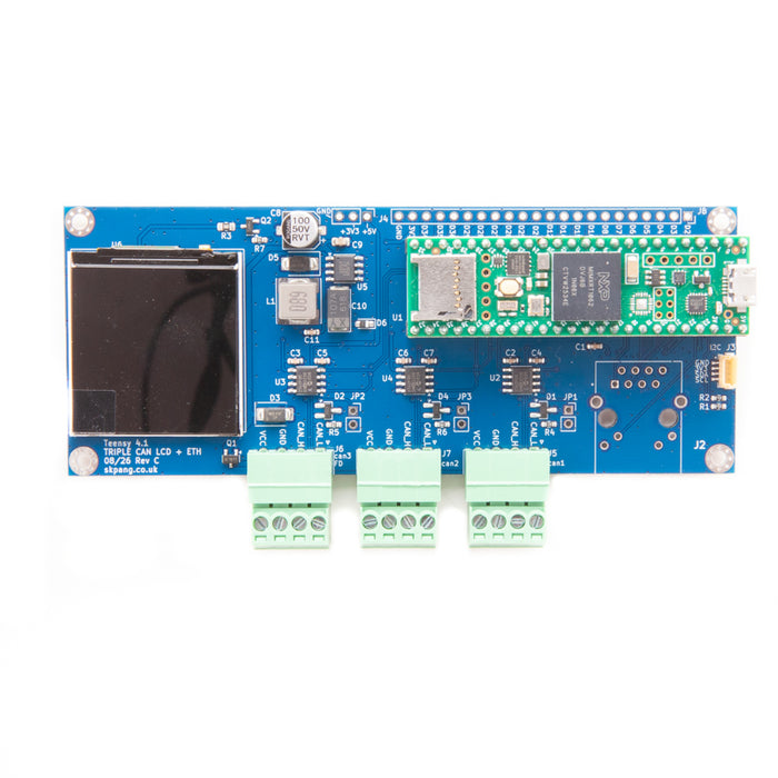 Teensy 4.1 Triple CAN Board with 240x240 IPS LCD - Rev C