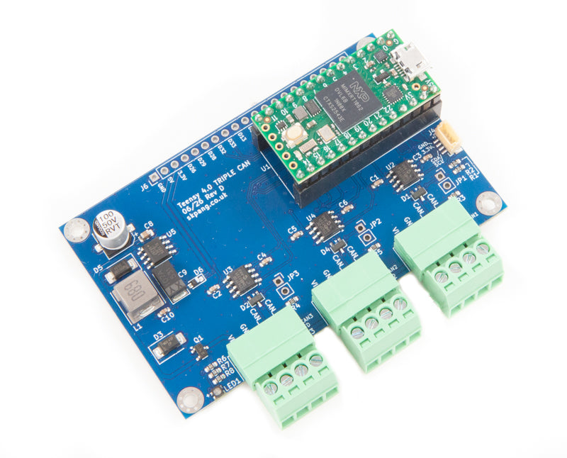 Teensy 4.0 Triple CAN Board Include Teensy 4.0 Rev D