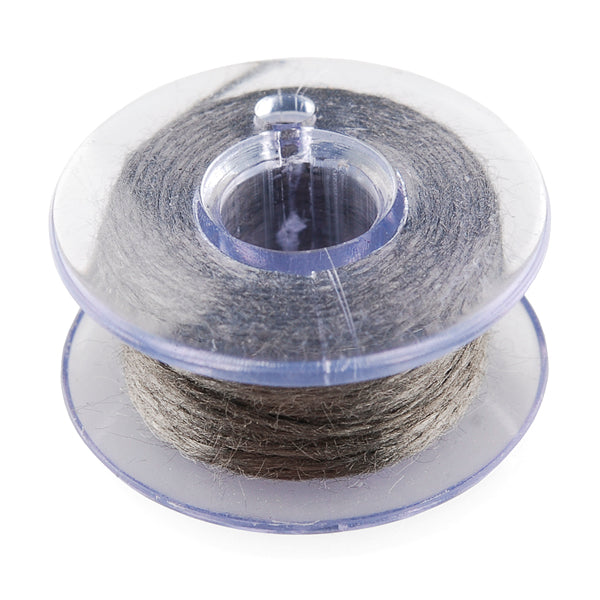 Conductive Thread Bobbin - 30ft 9.1m (Stainless Steel)