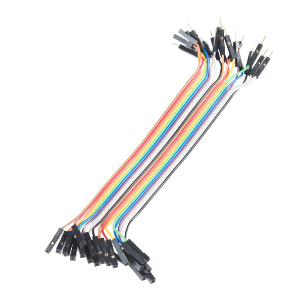 Jumper Wires - Connected 150mm (M-F, 20 pack)