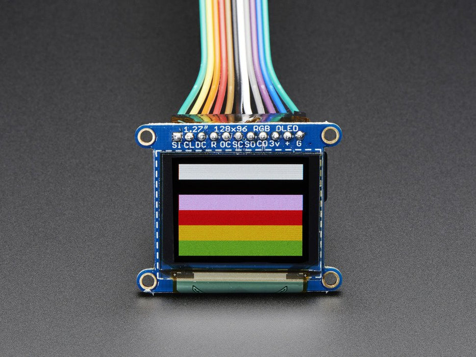 OLED Breakout Board - 16-bit Color 1.27" w-microSD holder