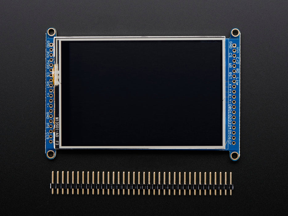 3.5" TFT 320x480 + Touchscreen Breakout Board w-MicroSD Socket