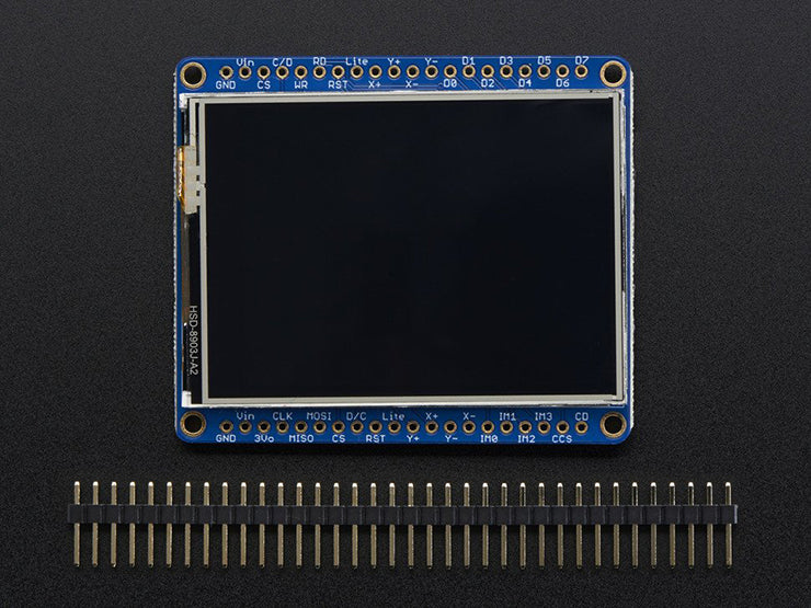 Adafruit 2.4" TFT LCD with Touchscreen Breakout w-MicroSD Socket