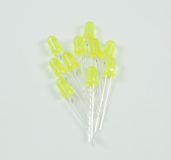 5mm Yellow LED Pack of 10