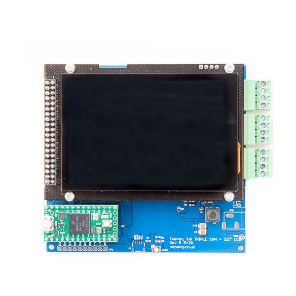 Teensy 4.0 Triple CAN Board with 480x320 3.5" Touch LCD