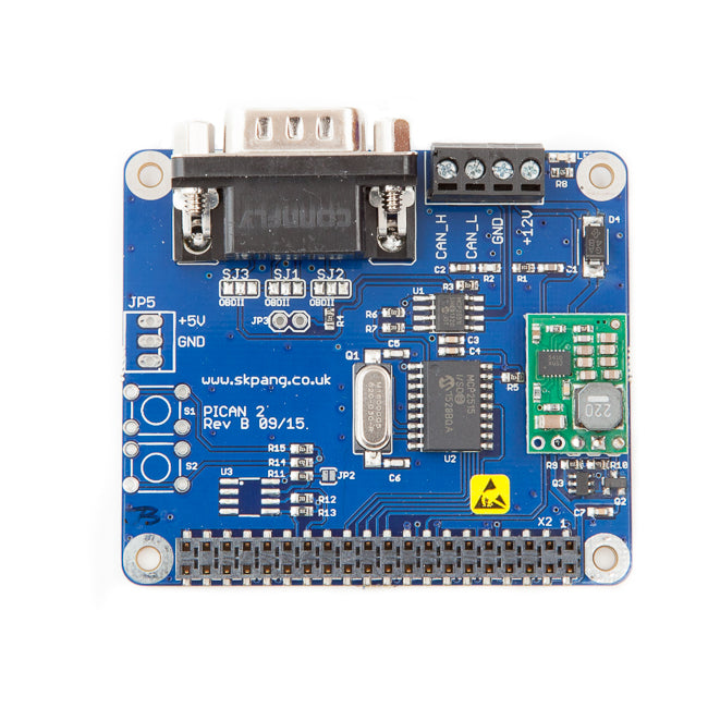 PiCAN2 CAN-Bus Board for Raspberry Pi 2-3 with SMPS