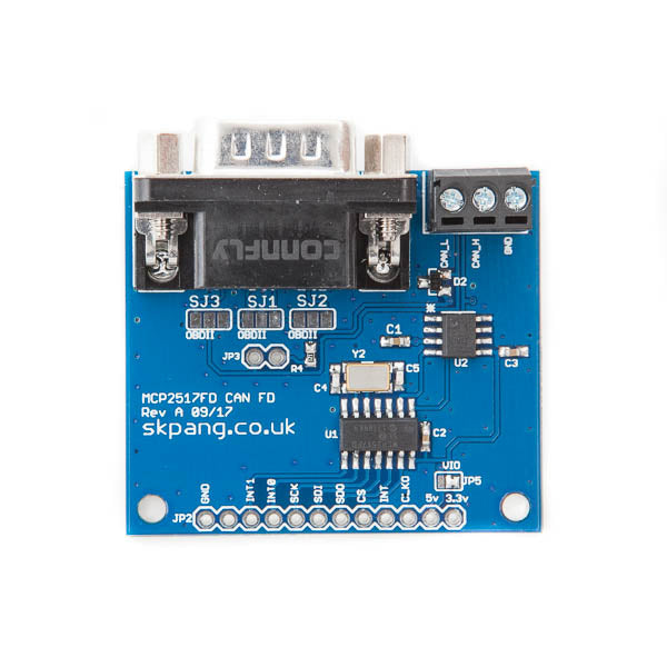 Microchip MCP2518FD CAN FD Breakout Board