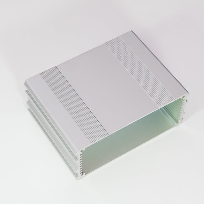 Aluminium Enclosure Silver Anodised 108.5 x 45 x 80mm