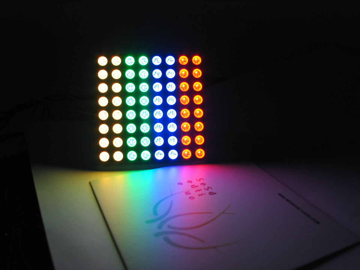 60mm Square 8x8 RGB LED Matrix — SK Pang Electronics Ltd