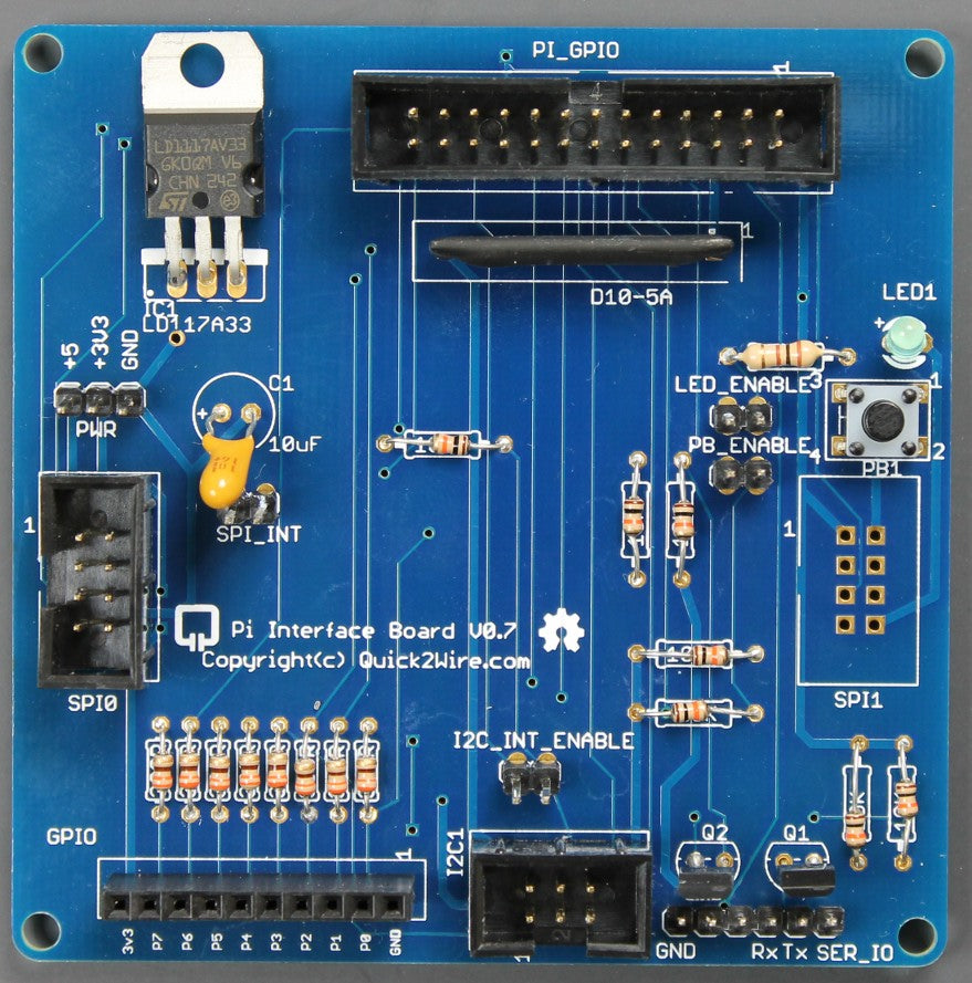 Quick2Wire Interface Board Kit — SK Pang Electronics Ltd