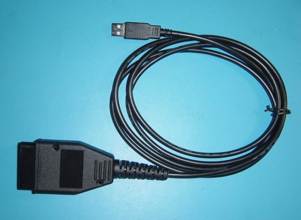 Empty OBDII connector and cable kit USB